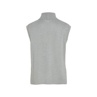 VILA Gilet Senza Maniche Collo Alto Effetto Glitter  
