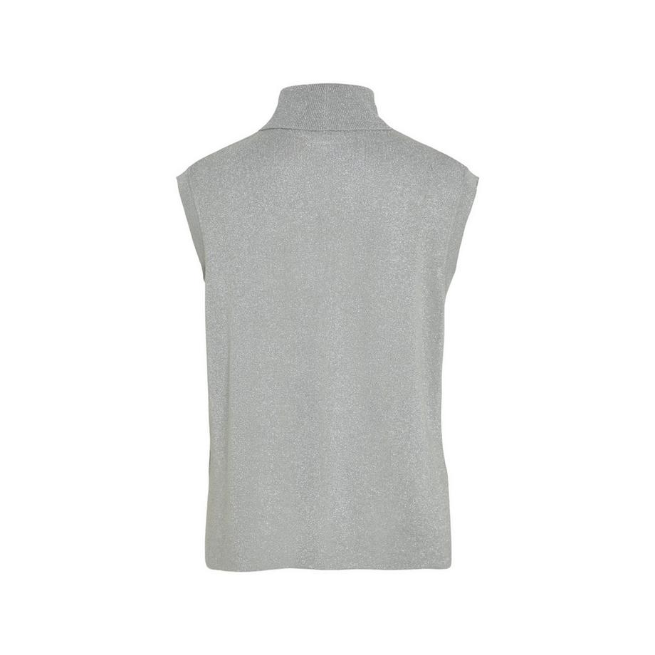 VILA Pull sans manches à col roulé  