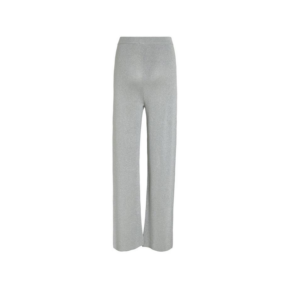 VILA Pantaloni Larghi Maglia Scintillanti  