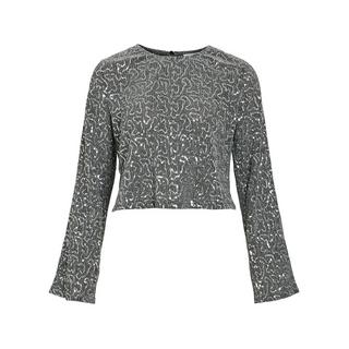 VILA Pailletten Langarm Top  
