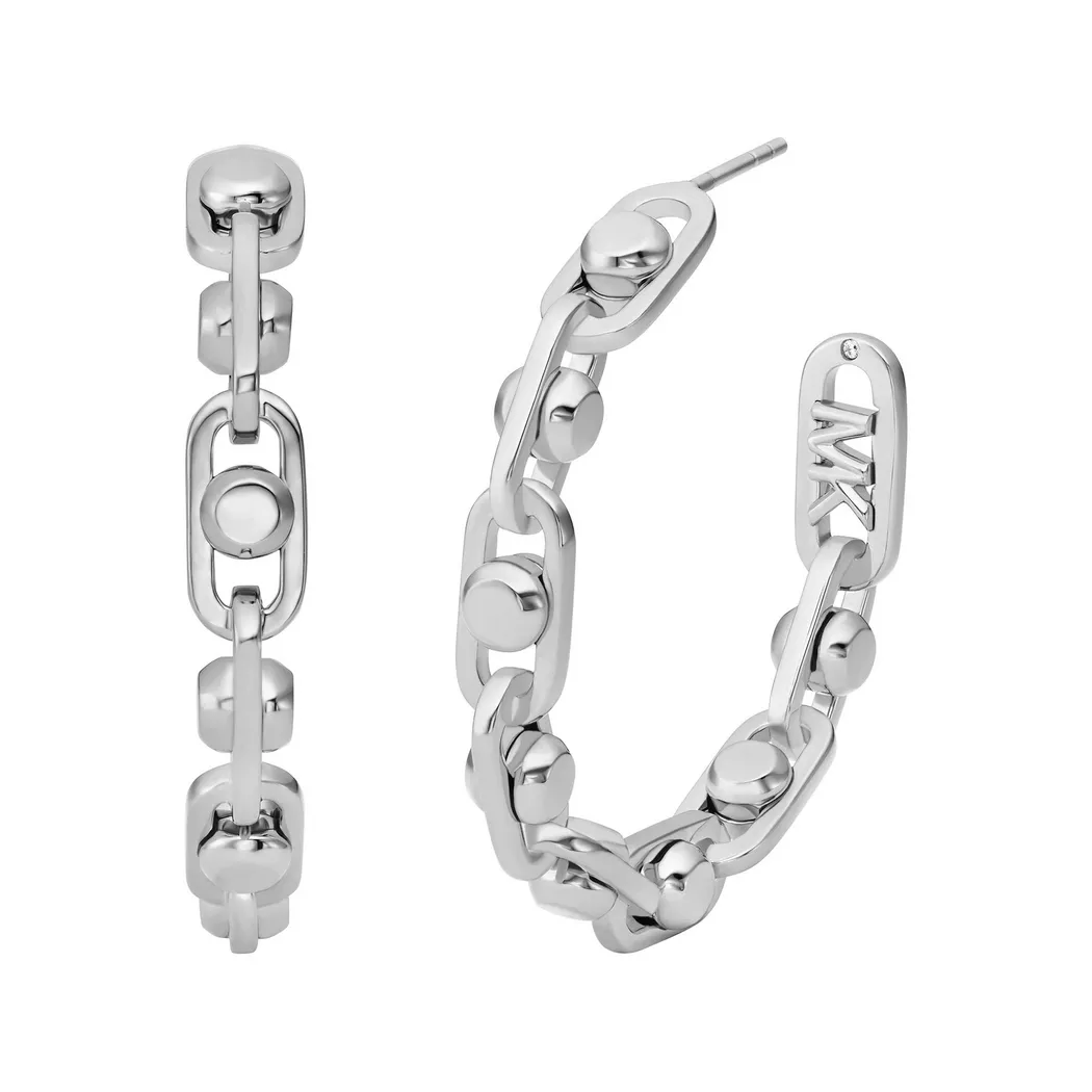 Paar Ohrstecker MICHAEL KORS "Schmuck Geschenk Silber 925 Ohrringe PREMIUM", silber (silberfarben, kristallweiß, kristallweiß), Ohrringe, Damen, 12mm, Silber 925 (Sterlingsilber), mit Zirkonia (synth.)