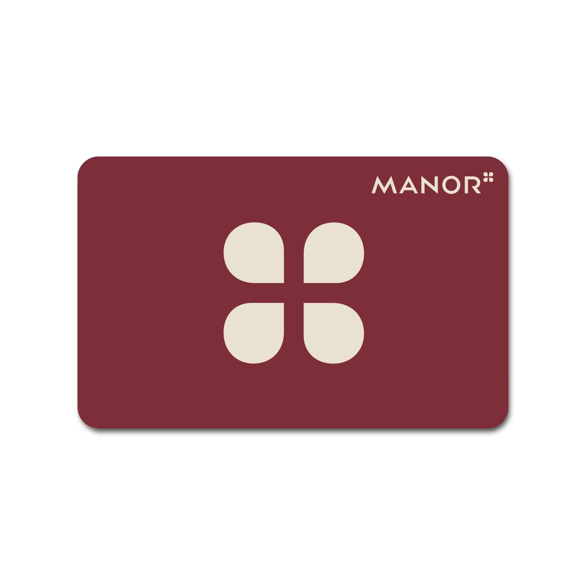 Manor Dark red Geschenkkarte 