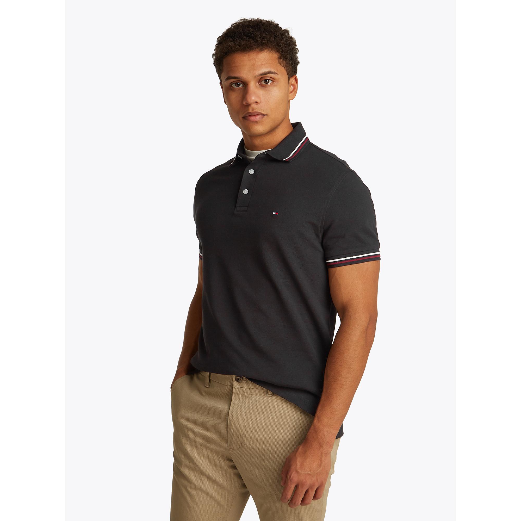 TOMMY HILFIGER TIPPED SLIM FIT POLO Polo, maniche corte 