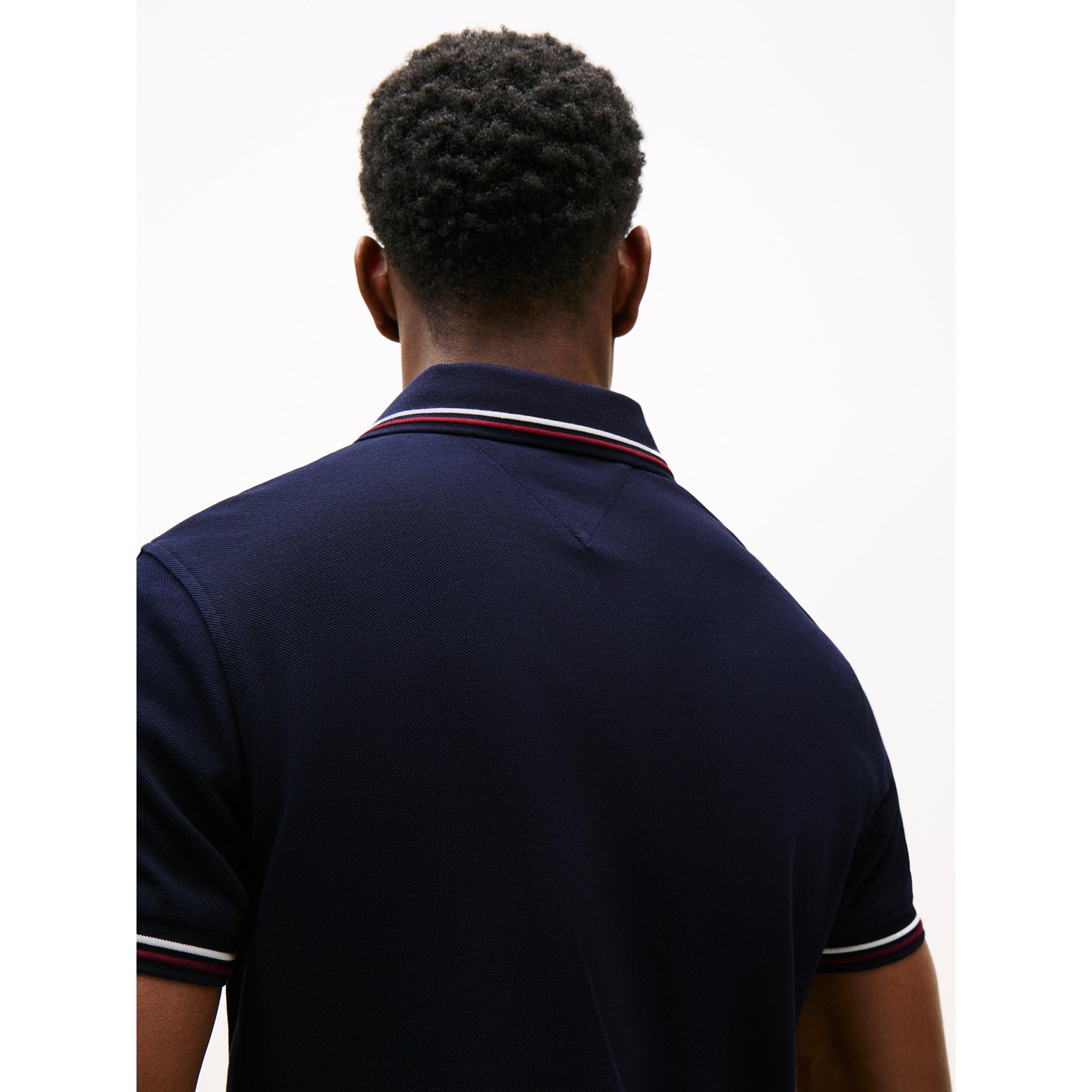 TOMMY HILFIGER TIPPED SLIM FIT POLO Polo, manches courtes 