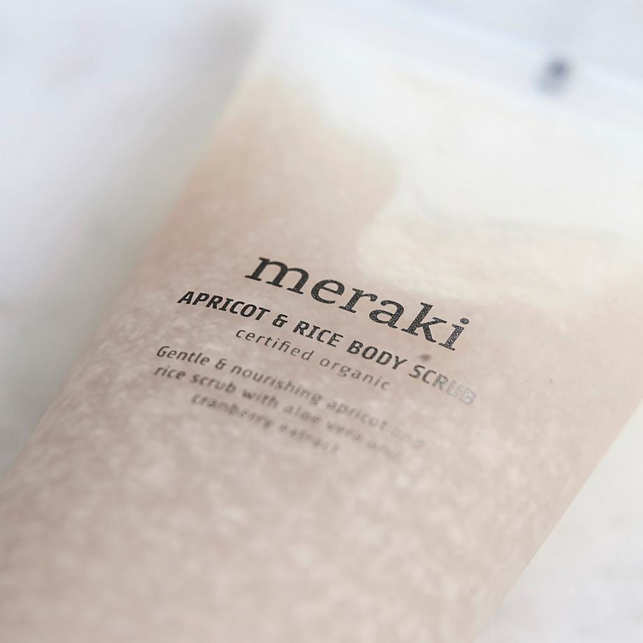 Meraki Apricot & Rice Scrub corpo 
