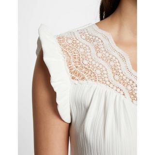MORGAN Spitzen-Detail V-Ausschnitt Top  