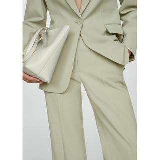 MANGO Erba Pantaloni da Abito a Gamba Larga  