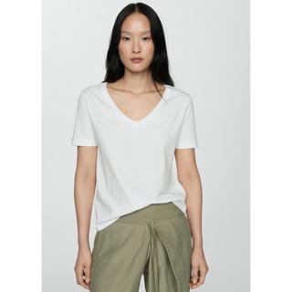 MANGO CHALAPI T-Shirt Maniche Corte Scollo a V  