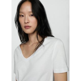 MANGO CHALAPI T-Shirt Maniche Corte Scollo a V  