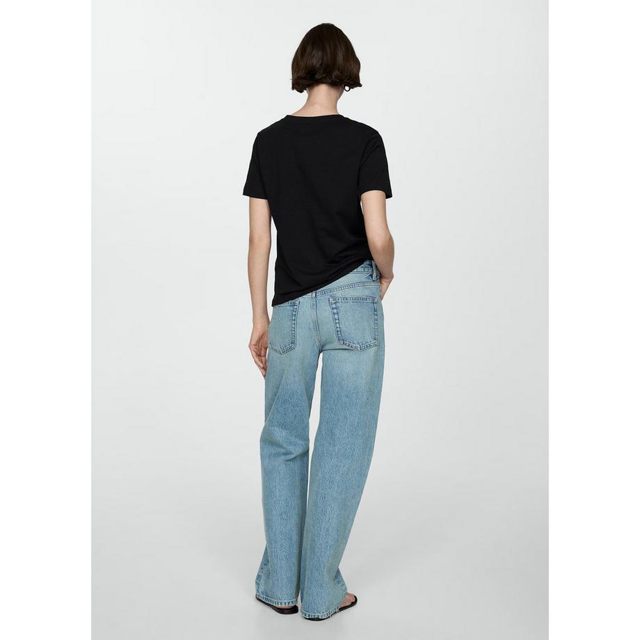 MANGO CHALACA Col Rond Manches Courtes T-Shirt  
