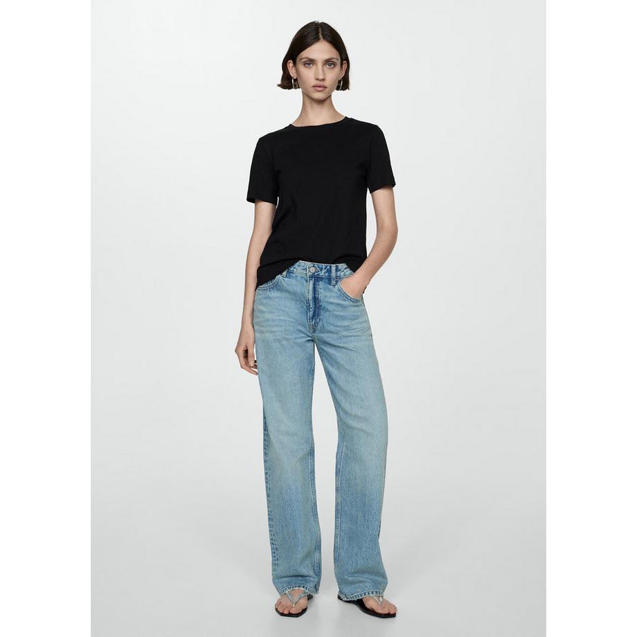 MANGO CHALACA Col Rond Manches Courtes T-Shirt  
