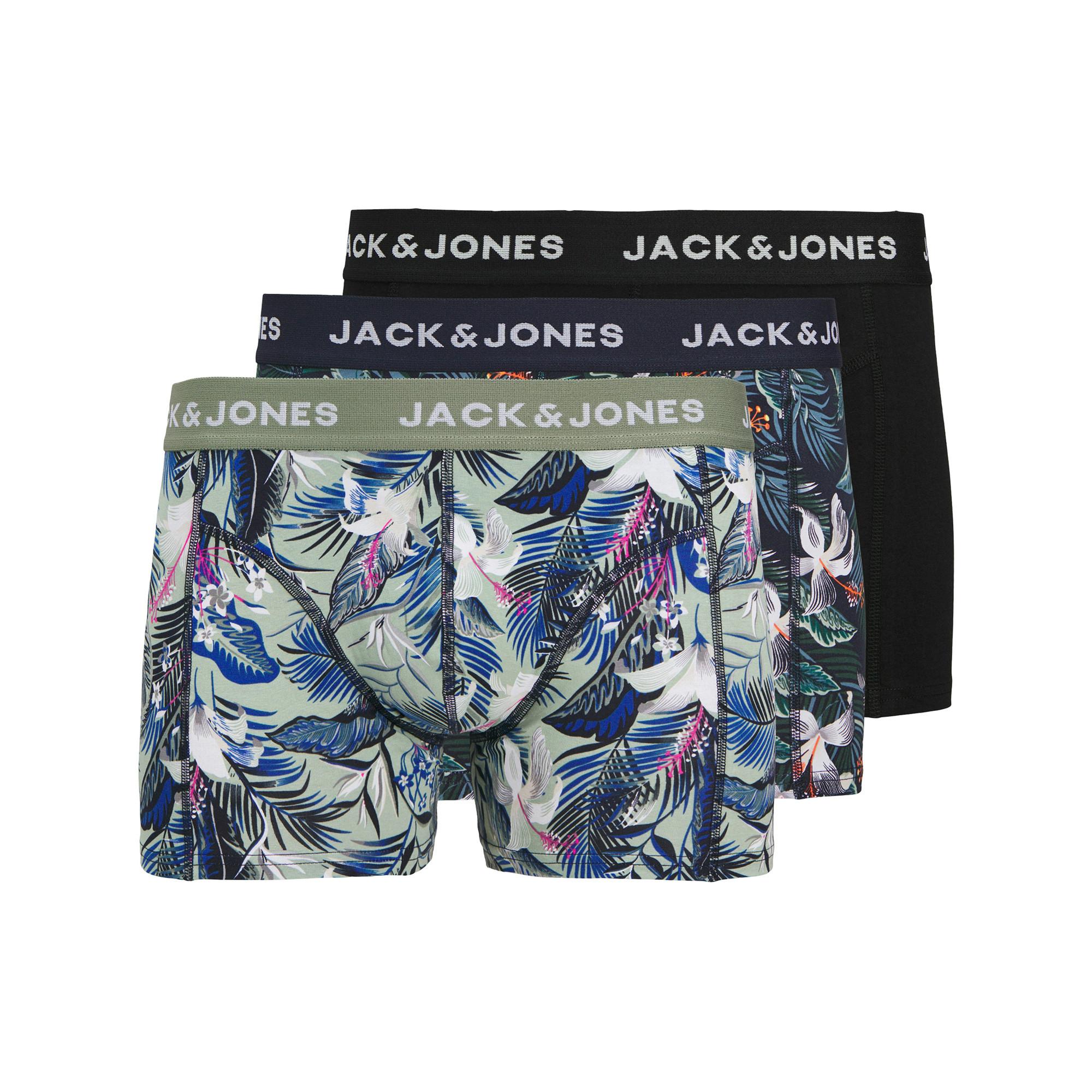 JACK & JONES JACBRADY FLOWER TRUNKS 3 PACK Duopack, Pantys 