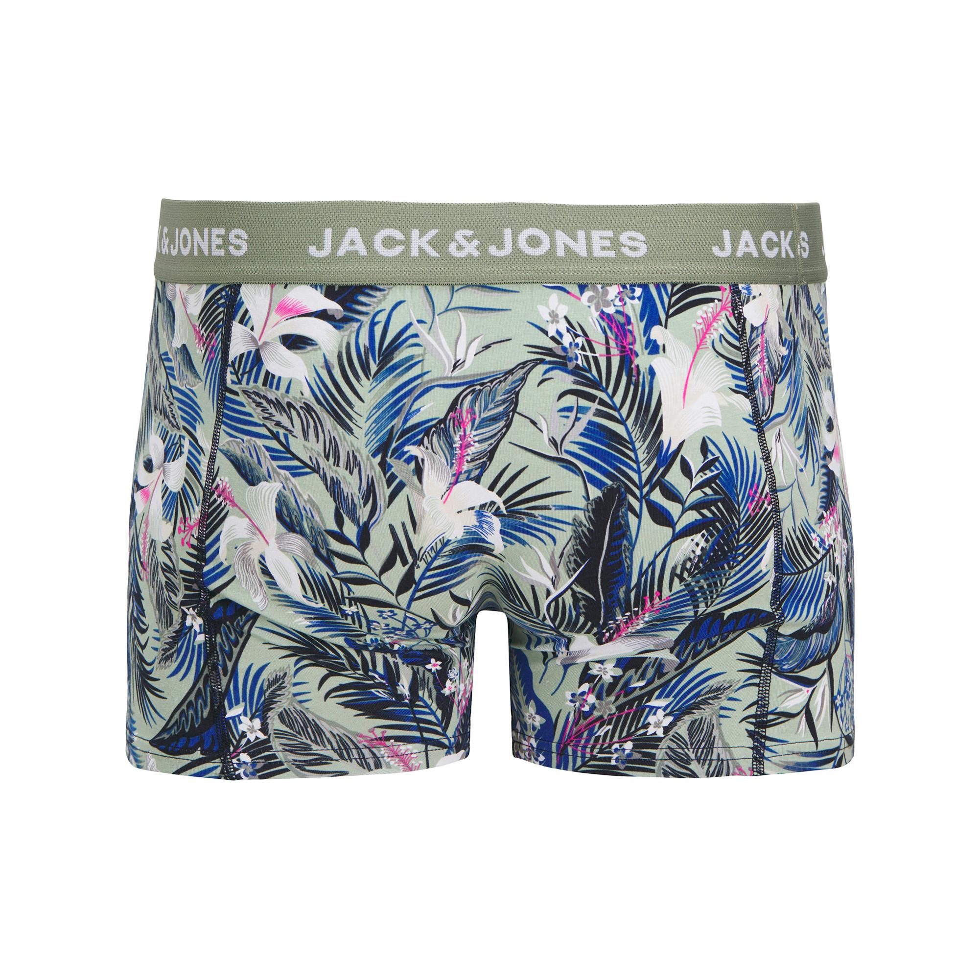 JACK & JONES JACBRADY FLOWER TRUNKS 3 PACK Lot de 2 boxers 