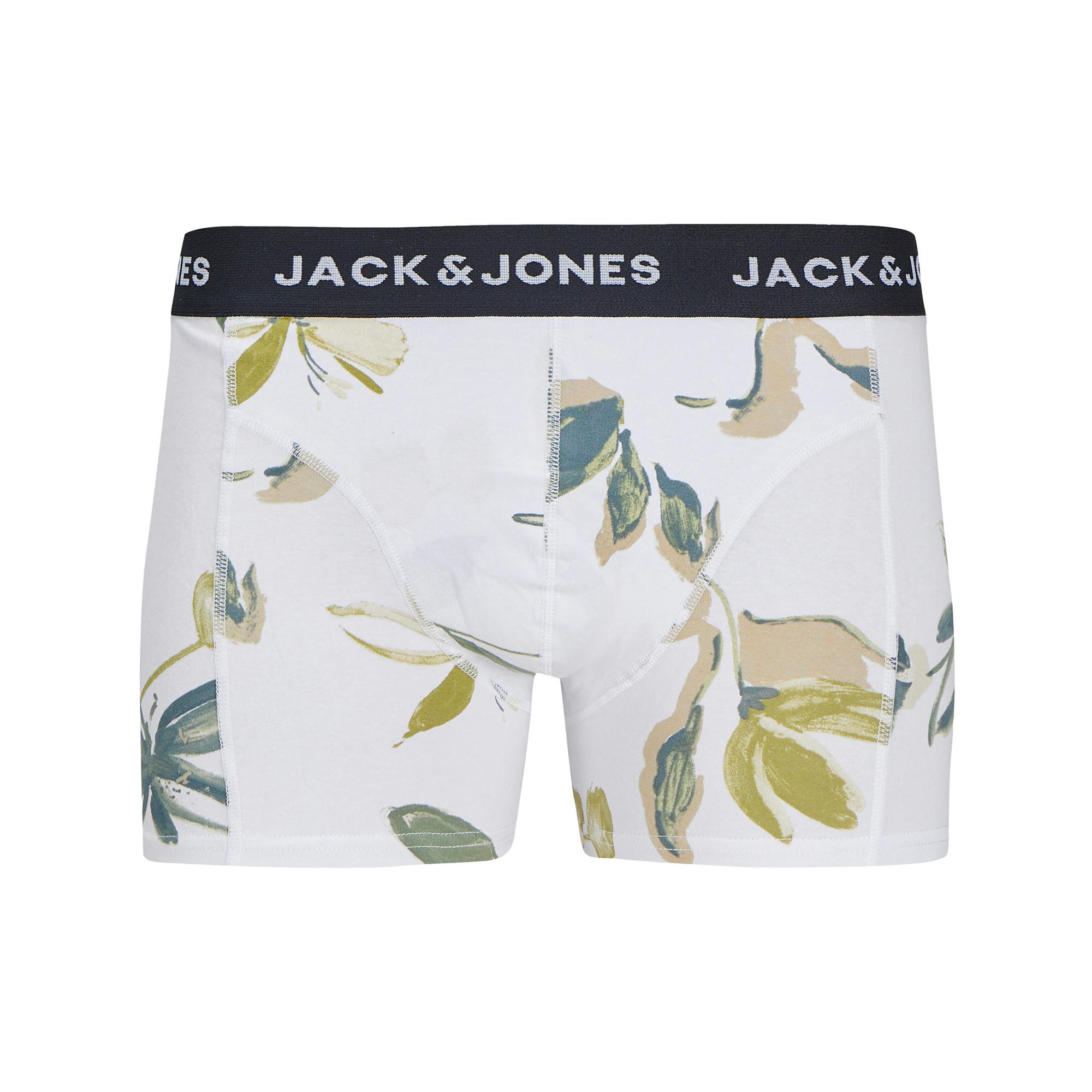 JACK & JONES JACABSTRACT TRUNKS 3 PACK Lot de 2 boxers 