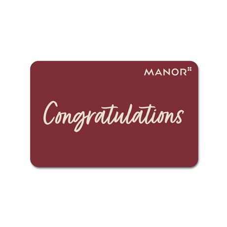 Manor Dark red / Congratulations Geschenkkarte 