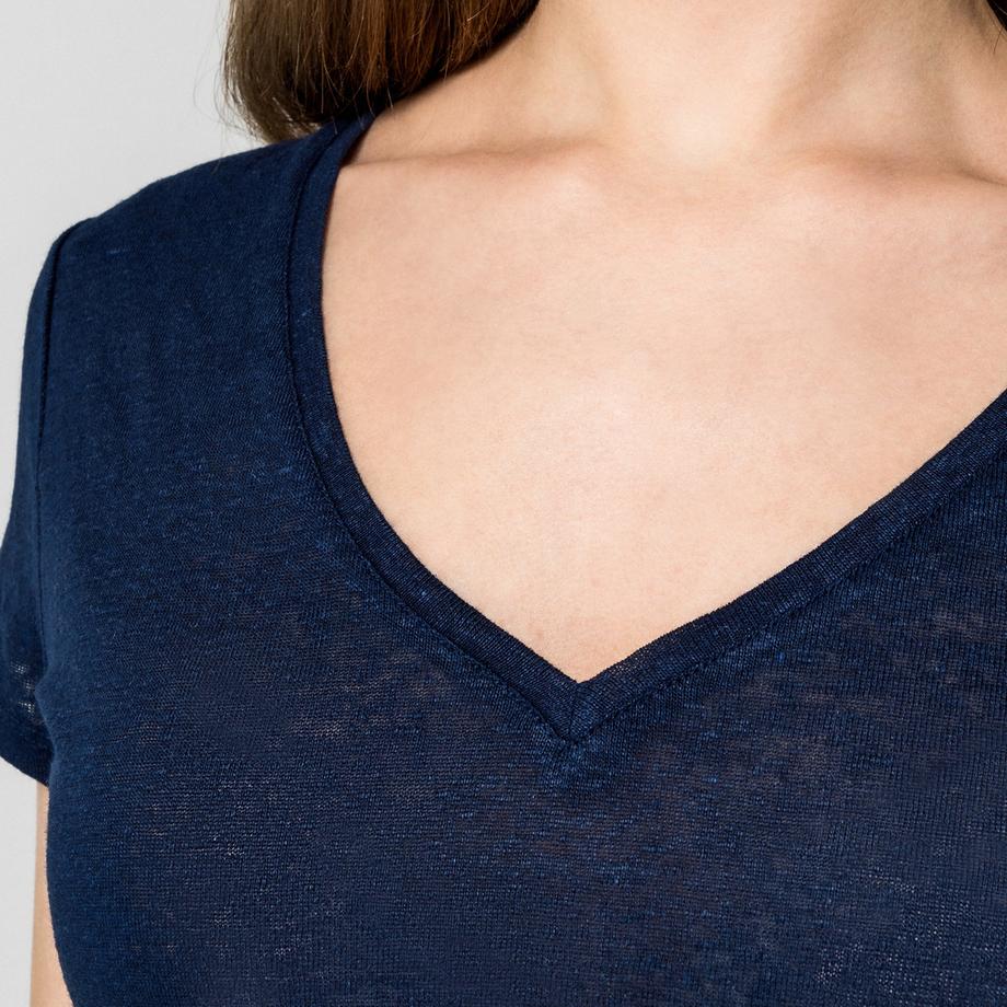 Manor Woman Kurzarm V-Ausschnitt T-Shirt  