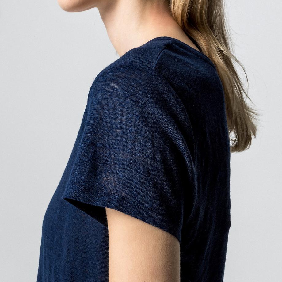 Manor Woman Kurzarm Leinen T-Shirt  