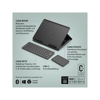 Logitech Casa Pop-Up Desk Tastatur mit Touchpad 