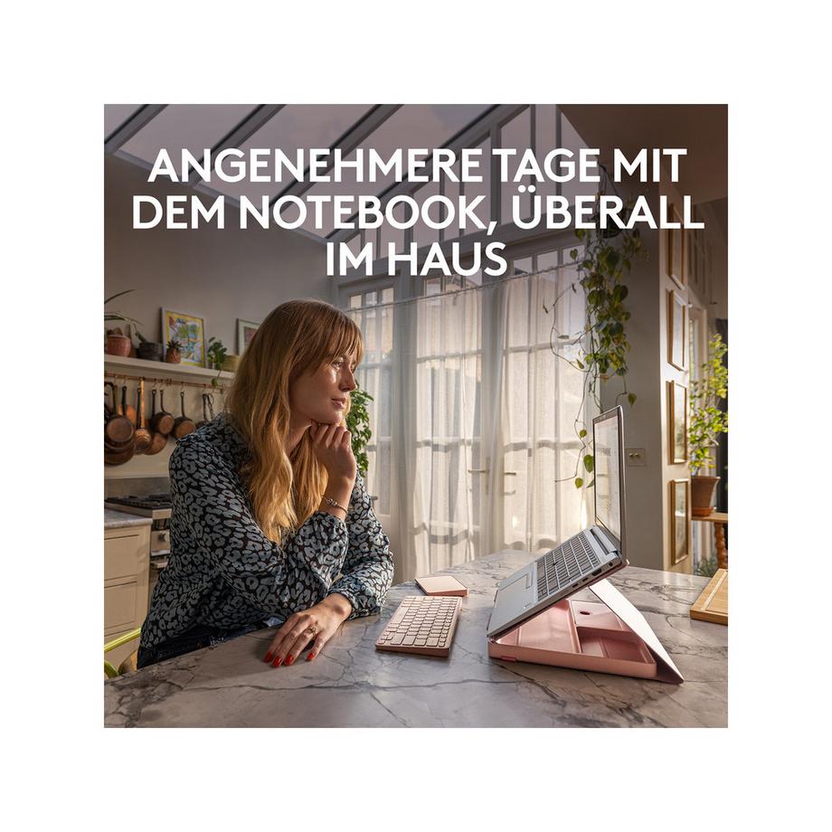 Logitech Casa Pop-Up Desk Tastatur mit Touchpad 