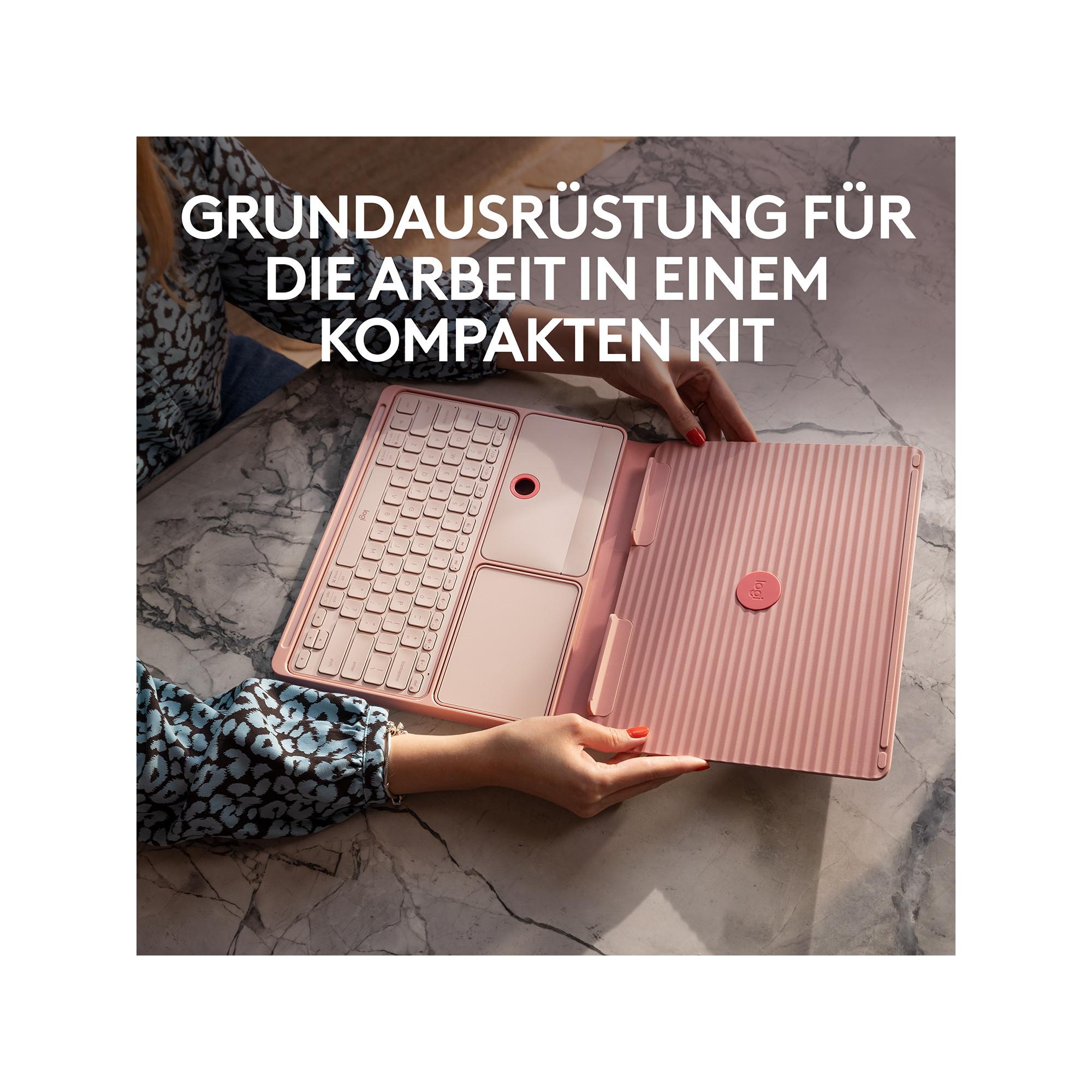 Logitech Casa Pop-Up Desk Tastatur mit Touchpad 