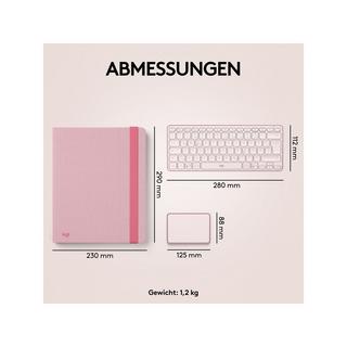 Logitech Casa Pop-Up Desk Tastatur mit Touchpad 