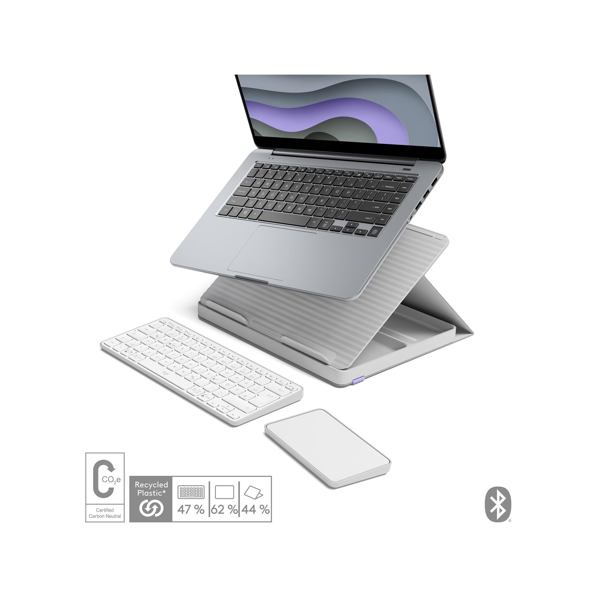 Logitech Casa Pop-Up Desk Tastiera con touchpad 