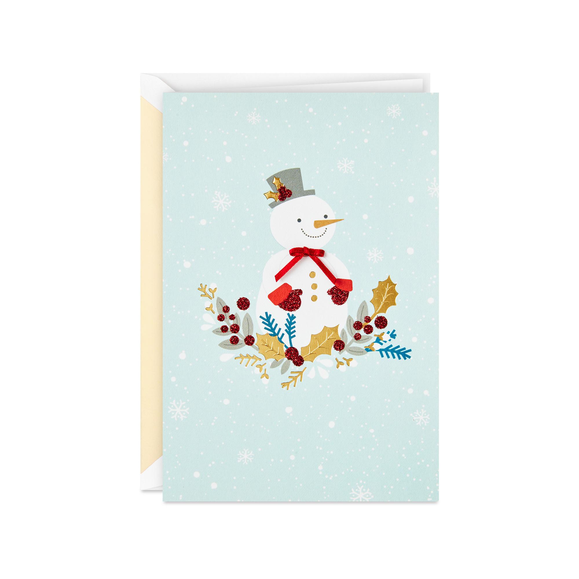 Hallmark Carte auguri Natale Snowman 