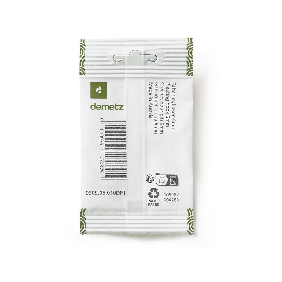 demetz Crochet à rideau Faltenleghaken 