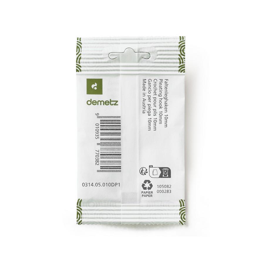 demetz Crochet à rideau Faltenleghaken 