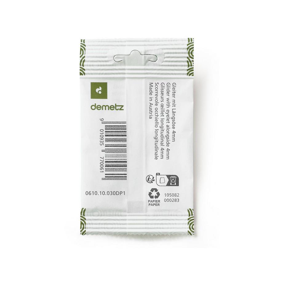 demetz Scorrevole con occhiello longitud. Gleiter mit Längsöse 