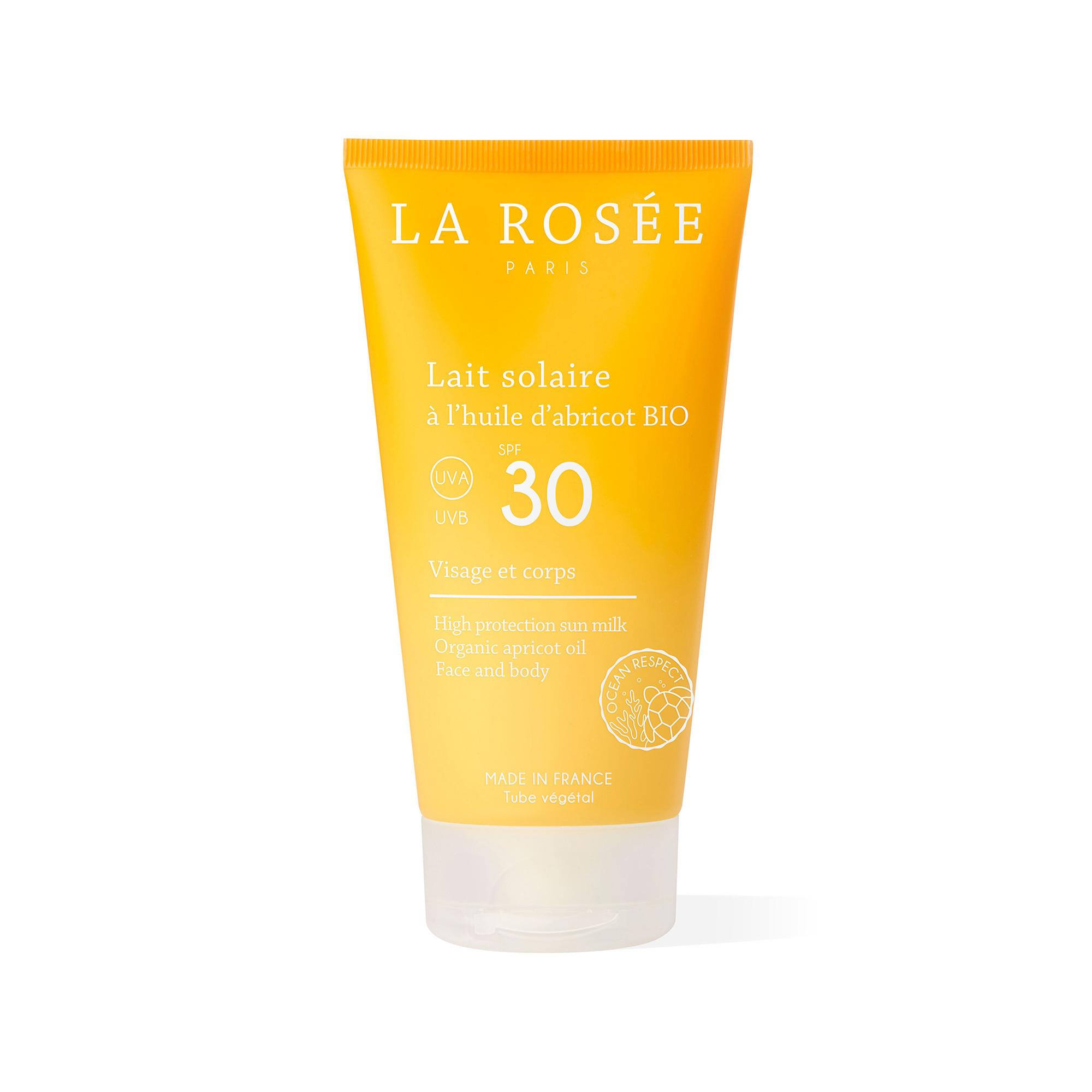 La Rosée  Lait Solaire À L'Huile D'Abricot Bio SPF30 