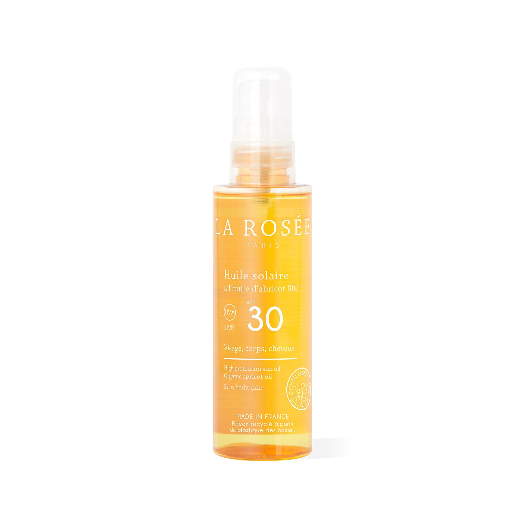 La Rosée  Huile Solaire À L'Huile D'Abricot Bio SPF30 