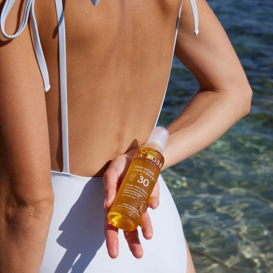 La Rosée  Olio di albicocca biologico Olio di protezione solare SPF30 