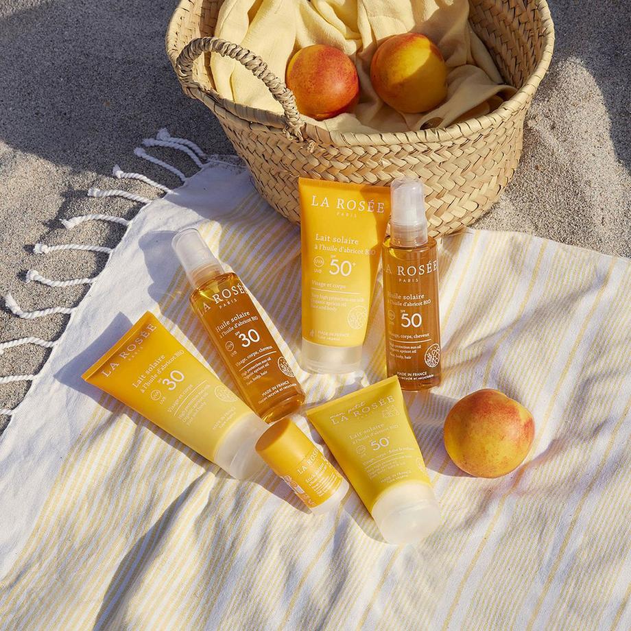 La Rosée  Olio di albicocca biologico Olio di protezione solare SPF30 