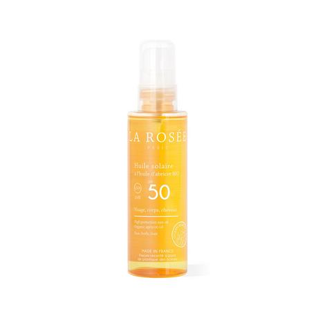 La Rosée  Huile Solaire À L'Huile D'Abricot Bio SPF50+ 