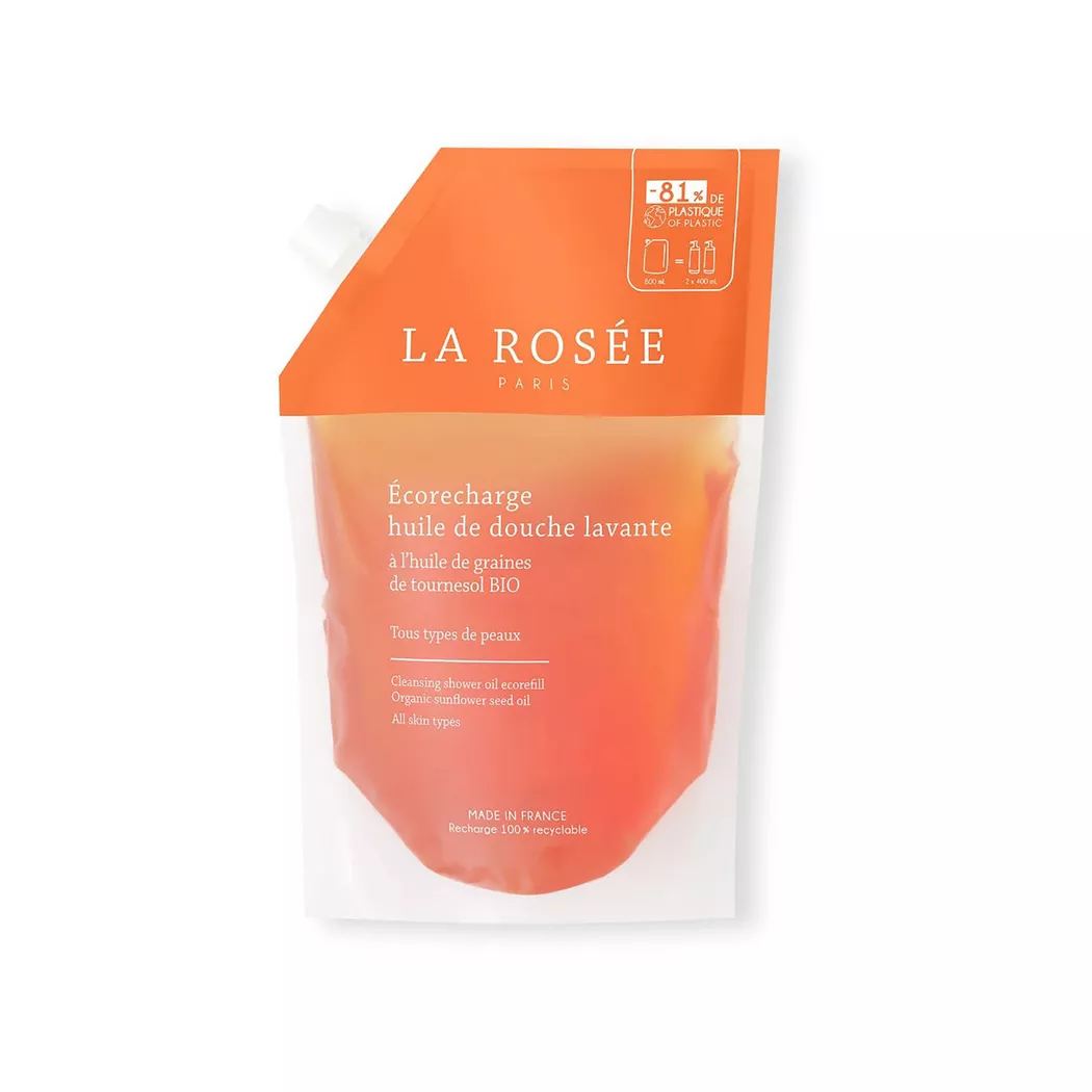 La Rosée Huile de Douche Lavante Éco-Recharge 800 ml - Doypack 800 ml
