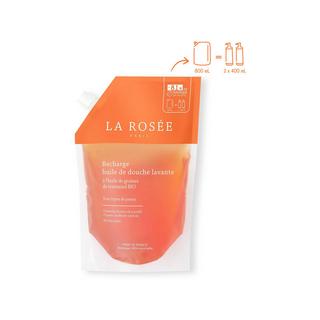 La Rosée  Olio doccia lavante Ecorecharge con olio di semi di girasole biologico 