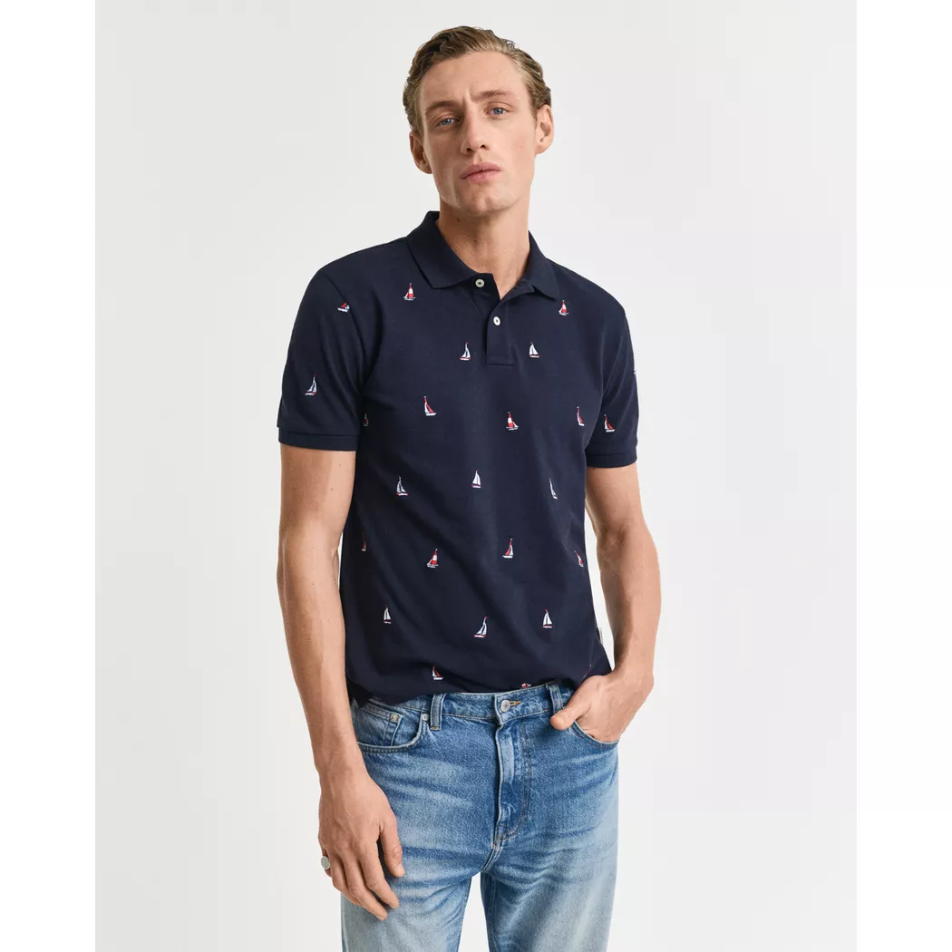 Gant - Polo Shirt, für Herren, Marine, Größe L