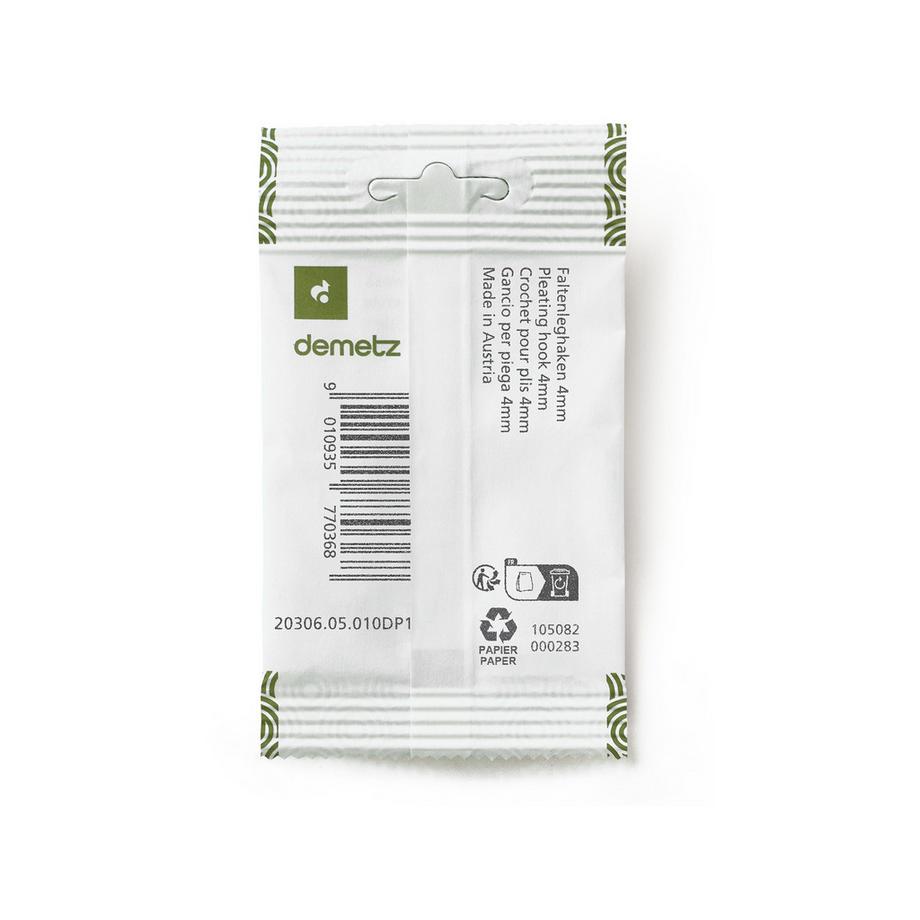 demetz Gancio fettuccia pieghe Faltenleghaken 