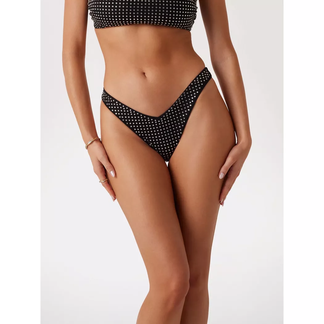 Guess Swimwear - Bikini Unterteil, Slip, für Damen, Black, Größe XL