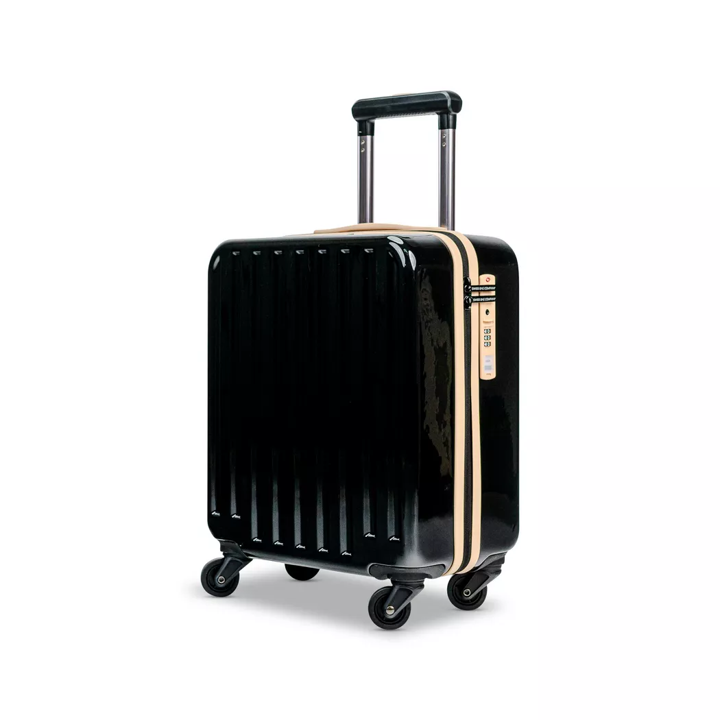 SWISS BAG COMPANY - Hartschalenkoffer Spinner, Underseat, 45 cm, Hartschalenkoffer Spinner, Underseat, 45cm, Black