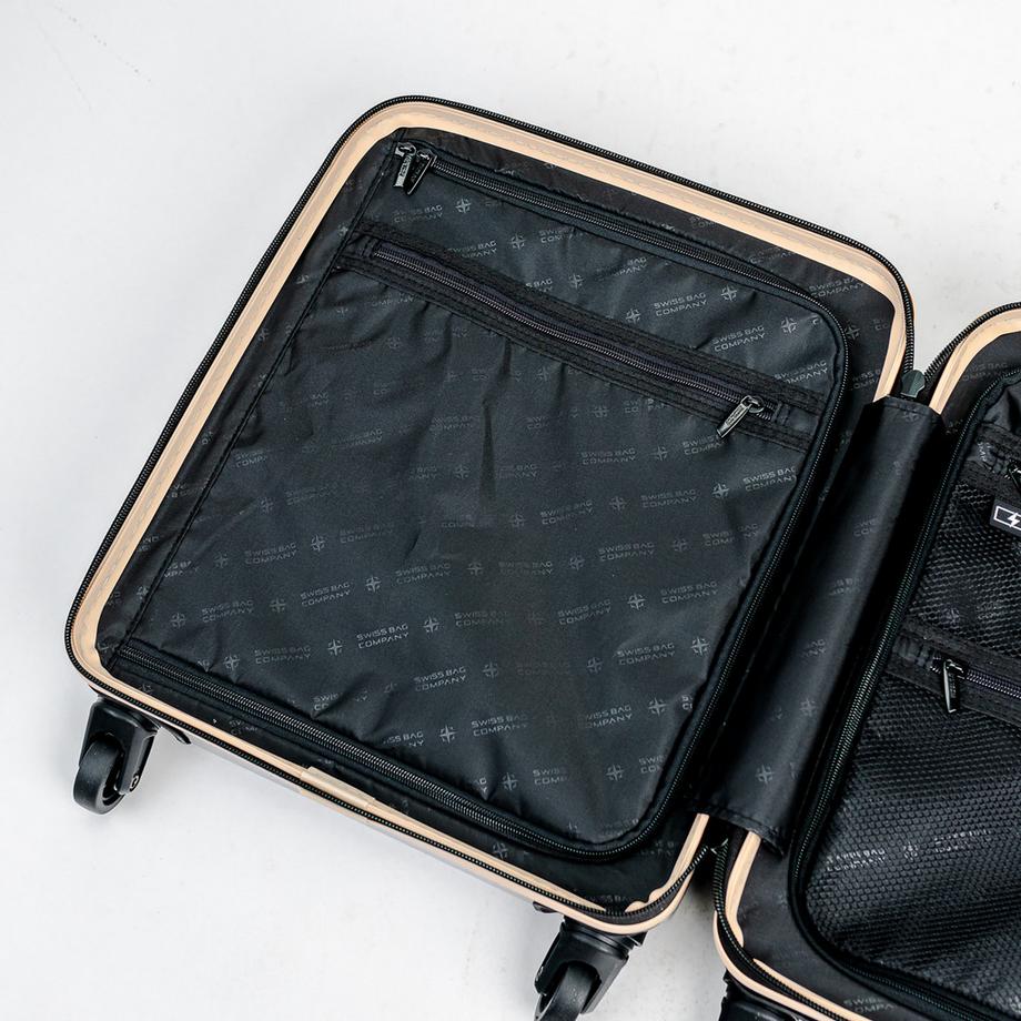 SWISS BAG COMPANY 45.0cm, Valigia rigida, Spinner Underseat Cosmos Deluxe 