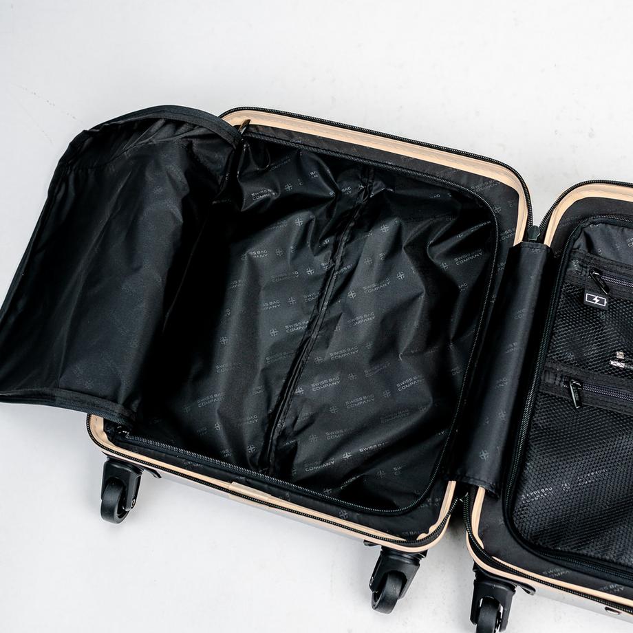 SWISS BAG COMPANY 45.0cm, Valigia rigida, Spinner Underseat Cosmos Deluxe 