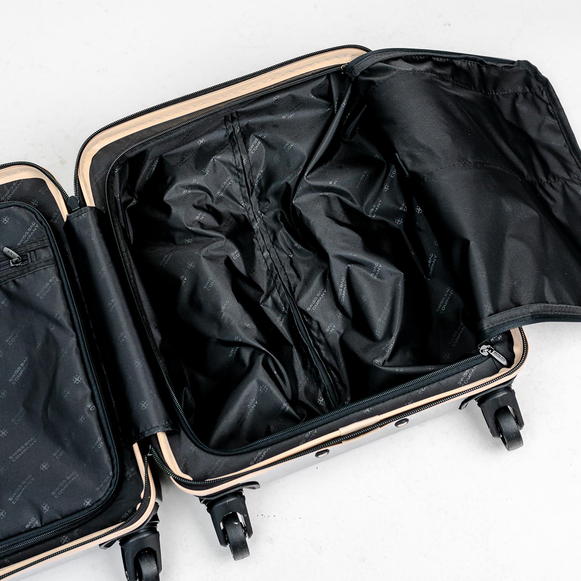 SWISS BAG COMPANY 45.0cm, Valise rigide Spinner, Underseat Cosmos Deluxe 