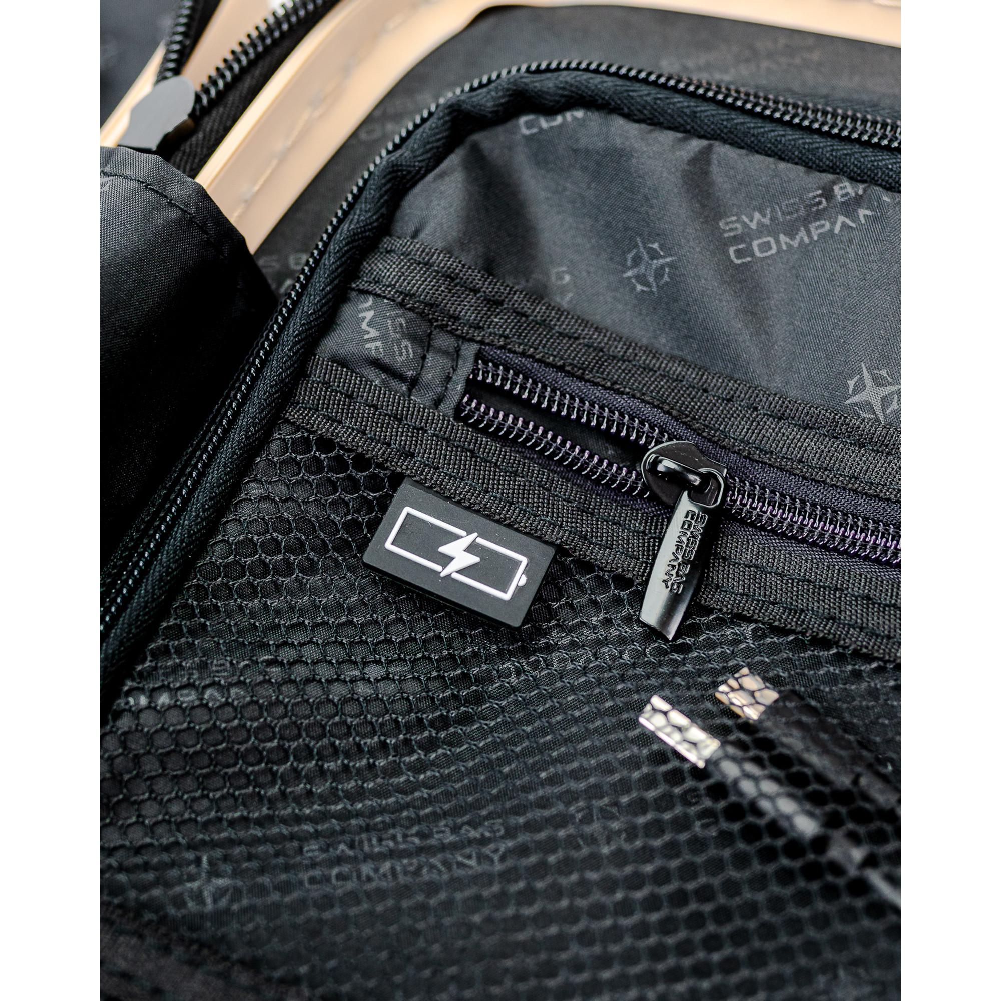 SWISS BAG COMPANY 45.0cm, Valise rigide Spinner, Underseat Cosmos Deluxe 