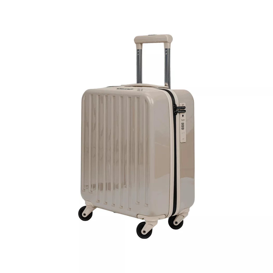 SWISS BAG COMPANY - Hartschalenkoffer Spinner, Underseat, 45 cm, Hartschalenkoffer Spinner, Underseat, 45cm, Beige