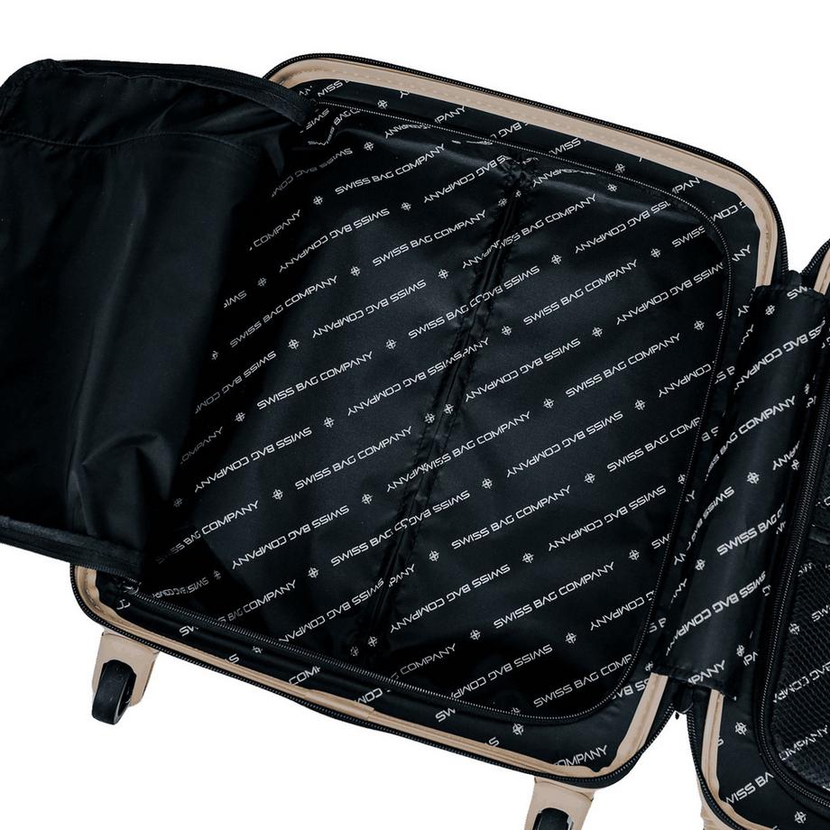SWISS BAG COMPANY 45 cm, Valise rigide Spinner, Underseat Cosmos Deluxe 