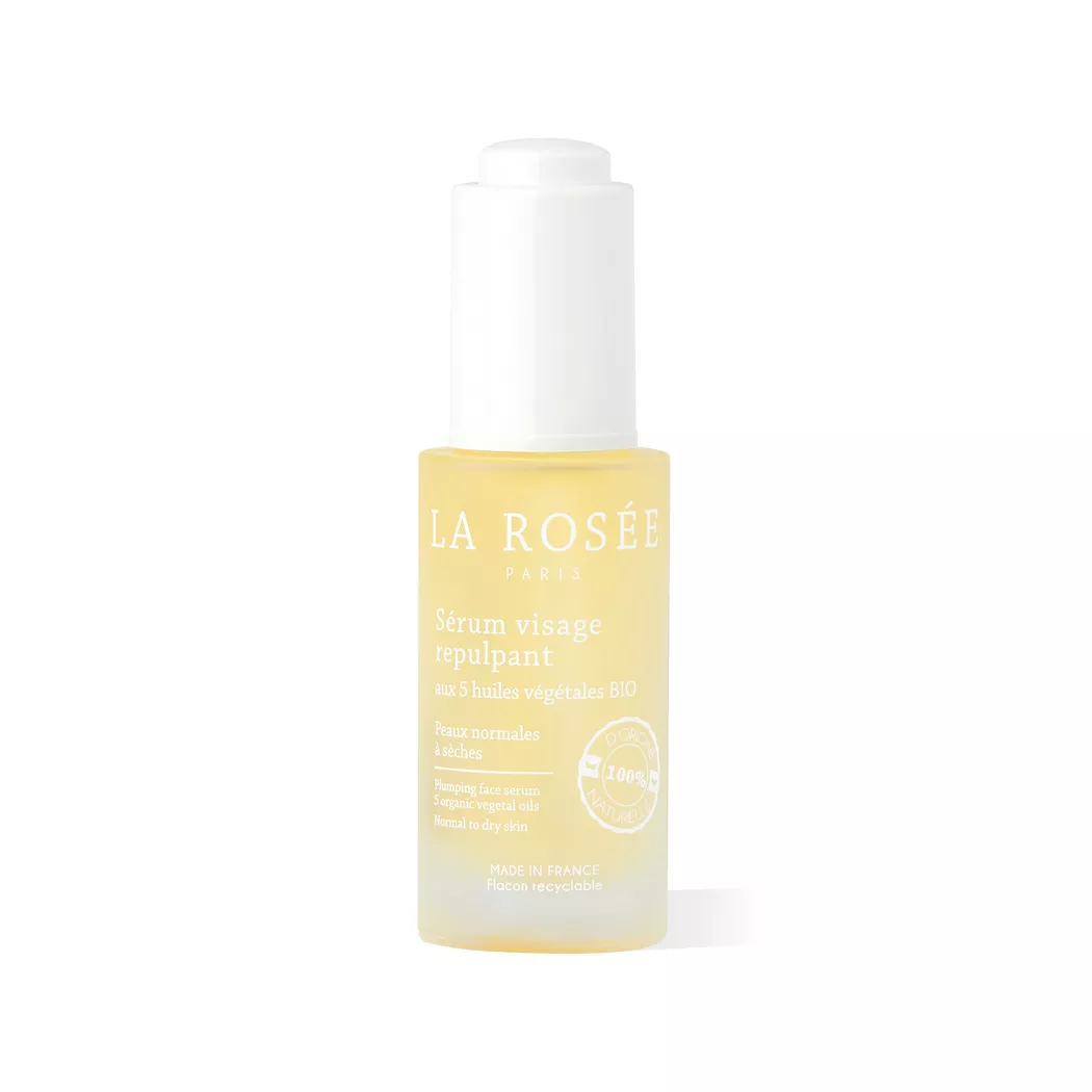 La Rosée - Aufpolsterndes Gesichtsserum mit 5 Bio-Pflanzenölen, 30 ml