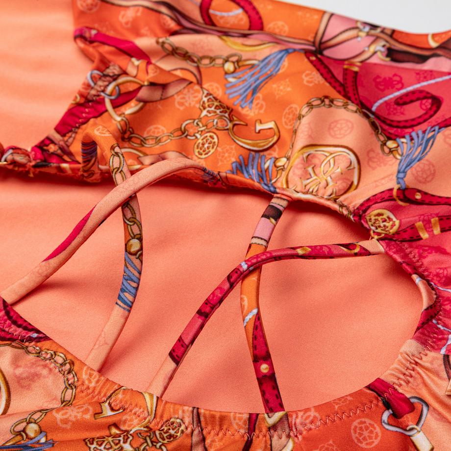 Guess Swimwear Costume da bagno fantasia con dettaglio catena  