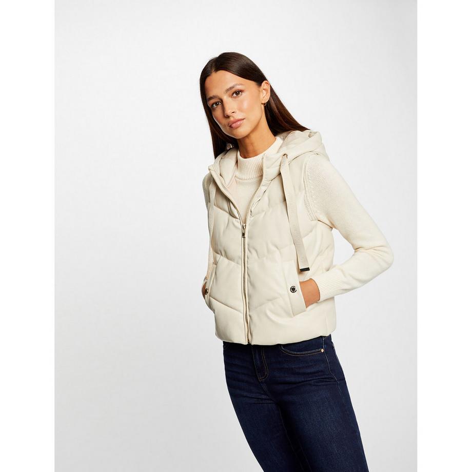 MORGAN Gilet imbottito con cappuccio  